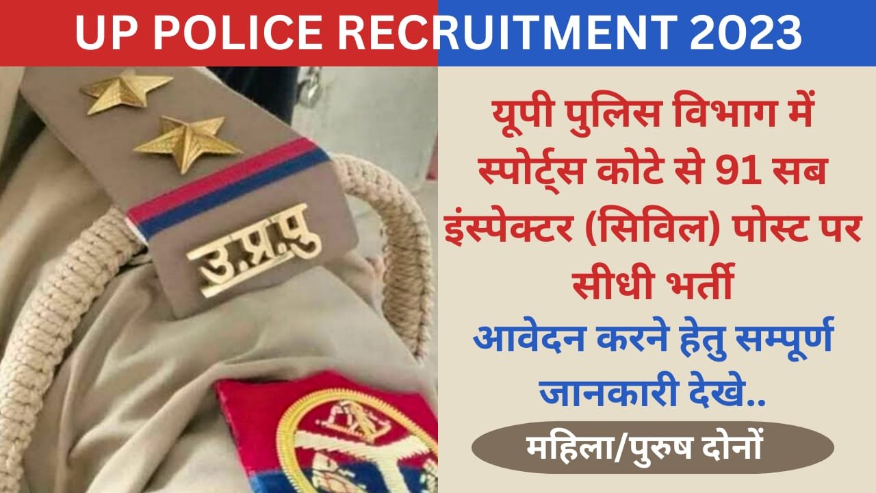 UP Police SI (Civil) Recruitment 2023